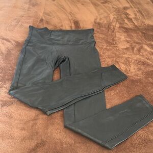 Spanx faux leather leggings.  Size Large